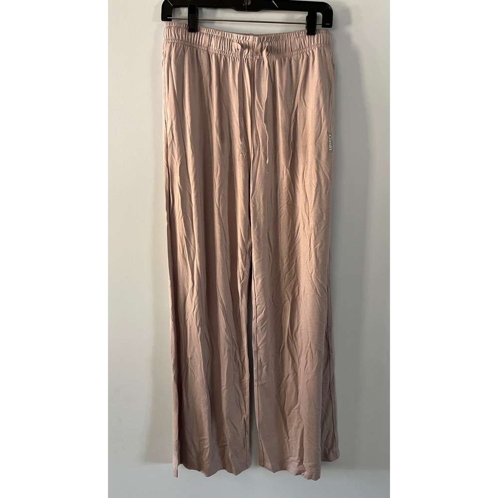 NWT Comfrt Cloud Pants Dove Wide Leg Drawstring Lounge Trousers KJUH86B L